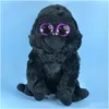 Bonecas de pelúcia grandes olhos brinquedo de pelúcia animal raposa veado cão gato coelho macaco boneca presente atacado entrega de gota brinquedos presentes animais dhvil