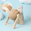 Cat Scratch Toy Pet Scratching Ball Kitten Sisal Rope Cat Scraper Wear-Resistent Claw Sharpener Furniture Cat Sofa Protector 240220