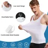 Homens shaper emagrecimento camiseta postura colete controle de barriga compressão roupa interior espartilho corpo shaper 240220