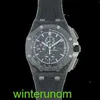 Бренд часов Audemar Pigue Epic Royal Oak Series Forceed Carbon Ceramic Автоматическая механическая мужчина Watch 26400AU OO A002CA.01 HB Y3C0