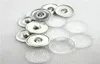 20 conjuntos de botões de pressão de joias personalizados sem design, botões de pressão de latão com cabochões de vidro transparente, botão transparente de cobre 18mm4052194
