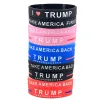 Armbänder Trump Keep America Great für Präsident 2024, Silikon, inspirierend, motivierend, Mädchen, Jungen, Unisex-Armband, amerikanischer Donald Vote Star, gestreifte Armreifen