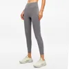 aloyoga justera naken sensation leggings kvinnors höga midja gym push-up fitness mjuka beskurna byxor elastisk höftlyft t-formade sportbyxor som kör träning lady leggings