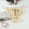 Kadın Panties İpek String Bikini Kılavuzları Konforlu Uçaklar Şehvetli İç çamaşırı Seksi İç Çamaşır