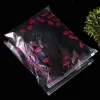 Envelopes 50pcs Custom Clear Zip Seal Ziplock Plastic Storage Bag Printed for Travel Clothes Packag Trans Waterproof Shipping Bags