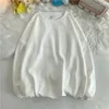 Мужские футболки, качественный хлопковый свитшот большого размера, весенний женский повседневный пуловер унисекс, корейские однотонные толстовки, 2024, одежда в стиле Харадзюку