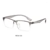 Lunettes de soleil Vazrobe 155mm surdimensionné lunettes lunettes cadre hommes femmes sans vis lunettes mâle ultraléger gris transparent pour lentille optique