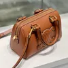 Triomphes Woman Handbag Bag Bag Crossbody Bags 2024 New Leature Leather Pilling Bowling Ball One Counter Cross Cross Breving