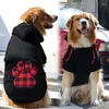 Vêtements pour chiens Vêtements pour animaux de compagnie pour grands chiens hiver chaud mode chiot sweat-shirt imprimé chat sweats à capuche tenues douces moyen