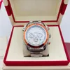 U1 Top AAA-horloge Oranje rand Planet Meter Zwart horloge met beperkte wijzerplaat 44 mm quartz chronograaf Ocean Diver 600m Skyfall roestvrijstalen achterkant Sport Sea herenpolshorloge