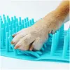 الكلاب هيئة نظافة PAW للكلاب كبيرة كوب غسالة قدم الحيوانات الأليفة 2 في 1 Sile Scrubber Brush Progh