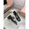 20241 Damesschoenen met vierkante neus, striksandalen, bandjes, ballerina's, designer pumps, blokhakken, Mary Jane, 4,5 cm, luxe designer sandaal, slingback pumps