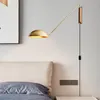 Vägglampa badrum spegel läsning kawaii rum dekor lampan modern säng huvud antik träskiva led applikation