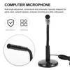 Microphones Microphone Condensateur Chat Réunion avec support USB Ordinateur portable Ordinateur portable Streaming en direct