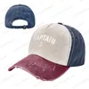 Berets Captain Nautical Citat Cowboy Hat Kvinnor Män utomhus Baseball Cap Sport Justerbara golfhattar