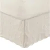 Bed Skirt Paige Quilted Ivory 18" King Colchas Para Cama Premium El Quality Wrinkle Free Fade Resistant Color