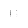 Stud Earrings Multi Layer Zircon For Modern Women Silver Color Understated Delicate Korean Fashion Career Female Jewelry In Bulk