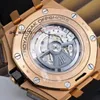 Collection de montres-bracelets populaires Montre-bracelet AP Watch Montre pour hommes Royal Oak Offshore Or rose 18 carats Montre d'occasion RO.OO.A002CA.02