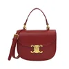 Triunfos mulher bolsa designer saco crossbody sacos esquerda cunhada sela arco triunfal mulheres mini casamento vermelho um ombro carregando