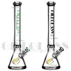 9mm thickness beaker bong Colorful 18 inches tall hookahs funny smoking accessories wax heady bongs quartz banger dab rig water pipe oil rigs glass pipe