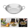 Utensili da cucina in acciaio inossidabile Pentola Wok per verdure Cucina Padella Accessorio per la casa Cibo 240226