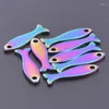 Charms 20pcs/lot Rainbow Charm Mini Size Stainless Steel Diy Earring Animal Cat Insect Pendant For Jewelry Making Bracelets Craft