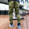 Men's Pants Joggers Cargo Pants Reflective Stripe Fashion Streetwear Hip Hop Sweatpants Black White Patchwork Hipster Mens Trousers T240227