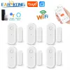 Detector WiFi Door Sensor Tuya Smart Door Open / Closed Detectors Wifi Home Alarm Compatible With Alexa Google Home Tuya APP