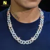 Hurtowa cena bioder biżuteria Naszyjnik fabrycznie panyu mrożony CZ Diamond Fashion Cuban Link Cain Design