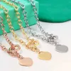 Pendant Necklaces Designer Gold Stainless Steel Chain Sier Necklace Set Original Fashion Classic Bracelet Female Jewelry Gift. 07t0 H24227