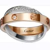 Original 1to1 Cartres Bracelet V Gold High Edition S925 Sterling Silver Plated 18K Couple Ring Fashion Light Luxury LOVE Handcrafted 3RQU 3RQU