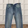 Mężczyźni dżinsy projektant dżinsy męskie litery oczu haftowane graficzne dżinsowe spodnie swobodne luźne spodnie plus size proste spodnie