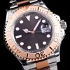 Męskie zegarek super wysokiej jakości cal.3235 ruch 42 mm 126621 126622 gumowe zegarki ceramiczne mechaniczne automatyczne wodoodporne zegarki męskie