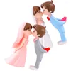 Garden Decorations 2 Pairs Of Wedding Decoration Romantic Couple Figurines Kissing For Anniversary Gift