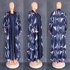 Roupas étnicas Mulheres Muçulmanas Kimono Abaya Africano 2024 Imprimir Cardigan Robe Islam 2 peças Define Femme Morroca Kaftan Long Maxi Dress