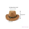 Berets Ethnic Top Hat Cowgirl Western Cowboy Wide Brim Halloween Dropship
