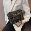 Moda Lingge Chain Mulheres 2024 Novo Design Versátil Um Ombro Crossbody Bag Casual Pequena Fragrância Estilo 75% Fábrica Atacado