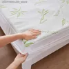 Set di biancheria da letto Copriletto impermeabile jacquard con strato d'aria in fibra di bambù di vendita caldo e protezione per cuscino per bambini Q240228