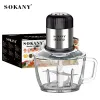 Tritacarne Robot da Cucina Elettrico da 800 W, Tritacarne da 2 Litri Tritatutto per Alimenti Tritatutto per Verdure, per Verdure, Frutta, Carne, Noci, Fagioli