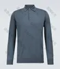 Polo da uomo di design Loro Piano Ml polo in lana a maniche lunghe Top moda autunno e inverno