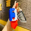 Keychains 3D Gravity Carrot Key Chain Discompression Push Push Push Printing Printing Pendant Mini modèle Halloween Gift