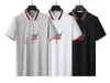 Esigner nova marca de luxo verão alta qualidade algodão polo camisa relâmpago letras negócios casual masculino roupas polo M-3XLJINC