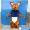 Costume de mascotte kangourou, ensemble de jeux de fête, publicité, Halloween, noël, livraison directe, vêtements, Costumes Dhgrq