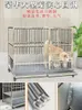 Trasportini per gatti Gabbia per cani in acciaio inossidabile Solido crittografato rotondo per animali di taglia media