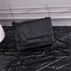 Итальянские женские классические сумки-аккордеон с клапаном Sunset, золотые/серебряные/черные металлические переплетенные цепи, сумки через плечо из кожи аллигатора, мульти-кошелек 22X8,5X15 см