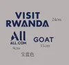 Patch du sponsor d'entraînement VISITEZ le badge de football RWANDA GOAT