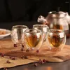 Wine Glasses Heat-resistant Double Wall Glass Cup 80ml Beer Espresso Tea Coffee Set Handmade Mug Whiskey Cups Drinkware Victory