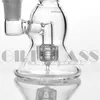 Mini dab rig da 5,5 pollici Delicato doppio strato Pneumatico Narghilè Percolatore Bong d'acqua in vetro con tubo riciclatore per unghie al quarzo Impianti petroliferi Tubi per fumatori