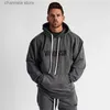 Men's Hoodies Sweatshirts Joggers Gym Sports Fitness Hoodies Mens Oversized Pullover Hoodie Fashion Men Clothing Outdoor Running Training Sportswear T240227