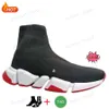 Designers Speeds 2.0 V2 Chaussures Casual Plateforme Sneaker Hommes Femmes Tripler Paris Chaussettes Bottes Noir Blanc Bleu Lumière Ruby Graffiti Vintage Marque Baskets De Luxe Baskets